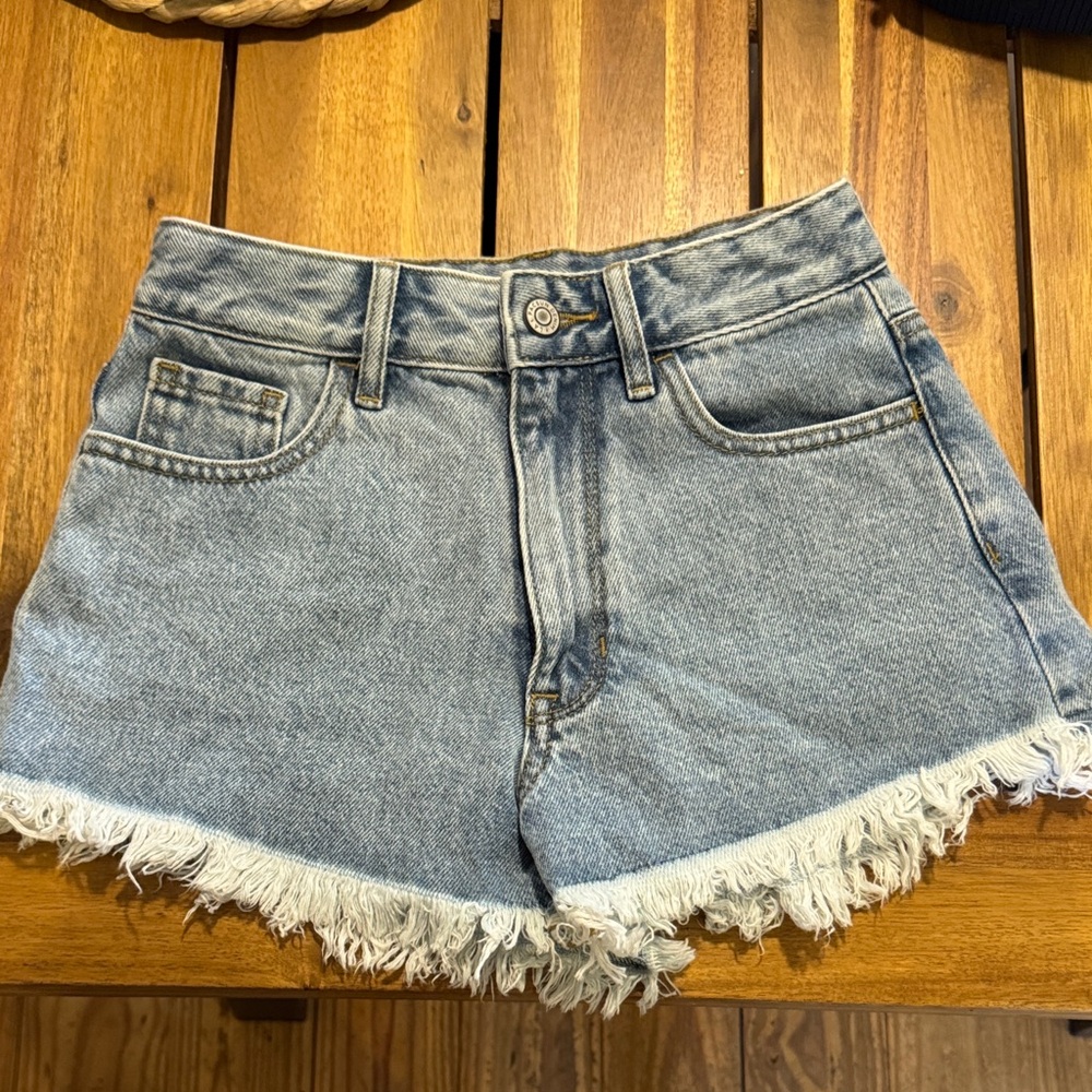 PacSun Denim Frayed Hem Women Shorts
